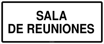 Reunion Letrero LETRERO SALA DE REUNIONES