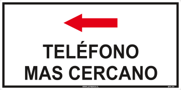 Telefono De Emergencia (Flecha A La Izqu
