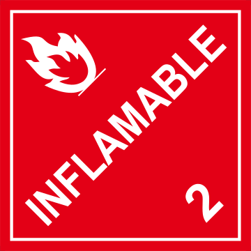 Inflamable (con numero 2)