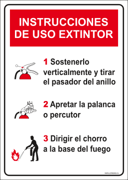 instrucciones uso extintor